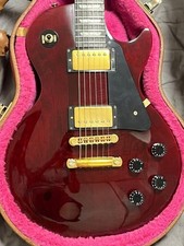 Gibson Les Paul Studio E-Gitarre 1993 Weinrot Ebenholz Gold Teile getestet