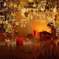 LED Lichterkette 12 Sterne 138 Leds 8 Modi Timer IP44 Weihnachtsdeko Innen AußEn