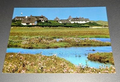 Ansichtskarte Kampen Sylt Wattwiesen Friesenhäuser Meer Nordsee Schaper Kp 106