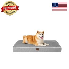 35x23'' Large Pet Bed with Waterproof Liner - Ideal for Crates, Cars  Floors