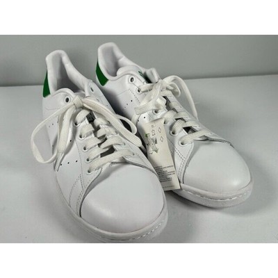 Adidas Mens Stan Smith Shoes Sneakers Lace Up Low Top White Green Size 9.5 NEW