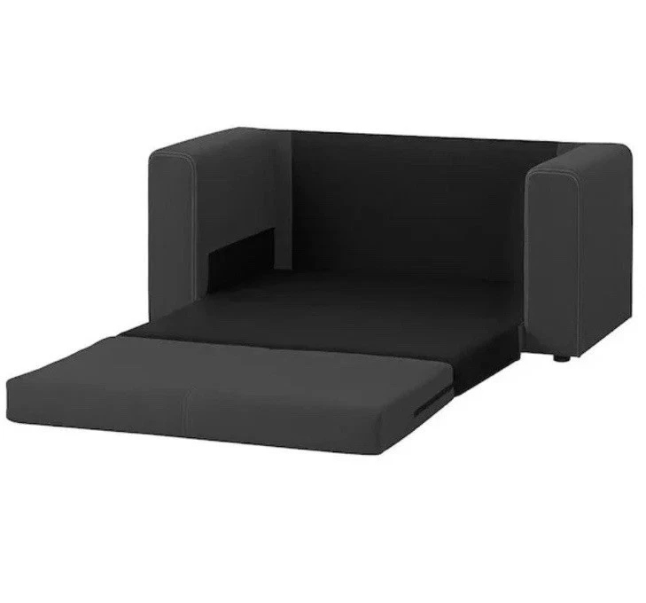 IKEA Sofa 2er Dunkelgrau mit Schlaffunktion 150cm Stoffbezug - Bild 2 von 3