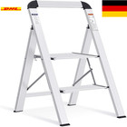 Aluminium Leiter mit Handlauf | Klappbar und rutschfest