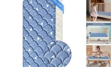 38   x24    Mini Crib Mattress, Thickened Soft Breathable Foam, 38x24x4 Blue