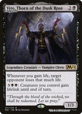 Vito, Thorn of the Dusk Rose EN [M21 - 127] - NM TCG MTG
