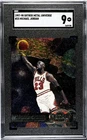 1997-98 SkyBox Metal Universe Michael Jordan #23 SGC 9 Basketball Card