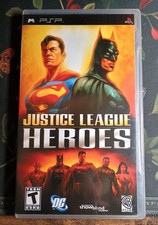 Justice League Heroes Sony PSP CIB Complete Case Manual UMD DC Batman Superman