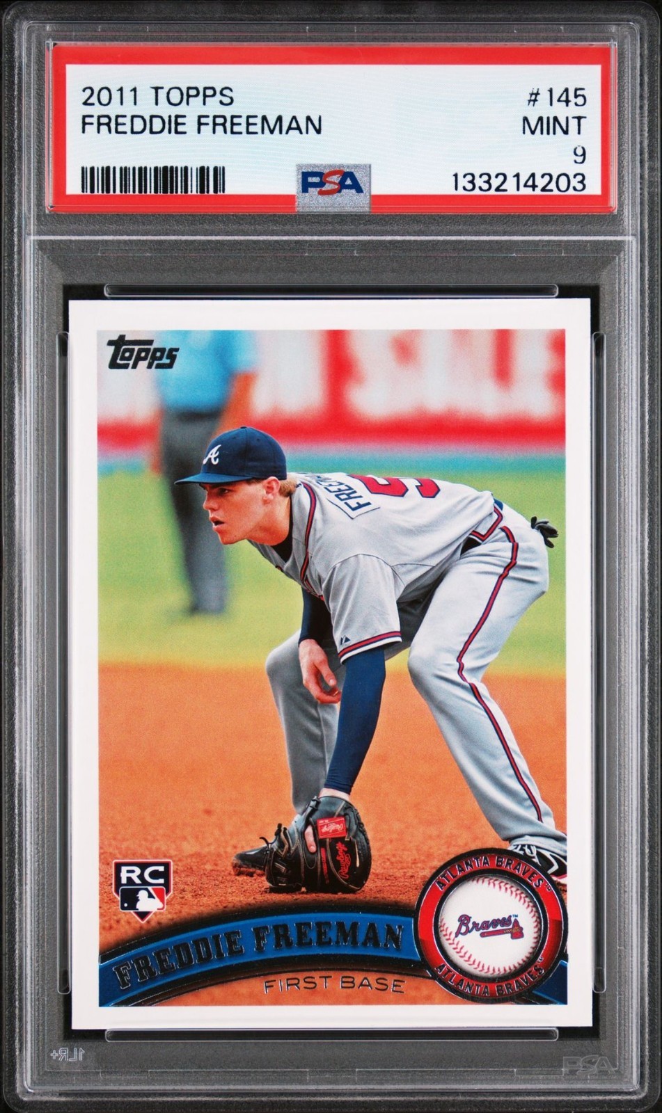 2011 Topps #145 Freddie Freeman RC PSA 9