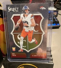 2024 Panini Select - Select Certified Rookies Bo Nix #4 (RC)