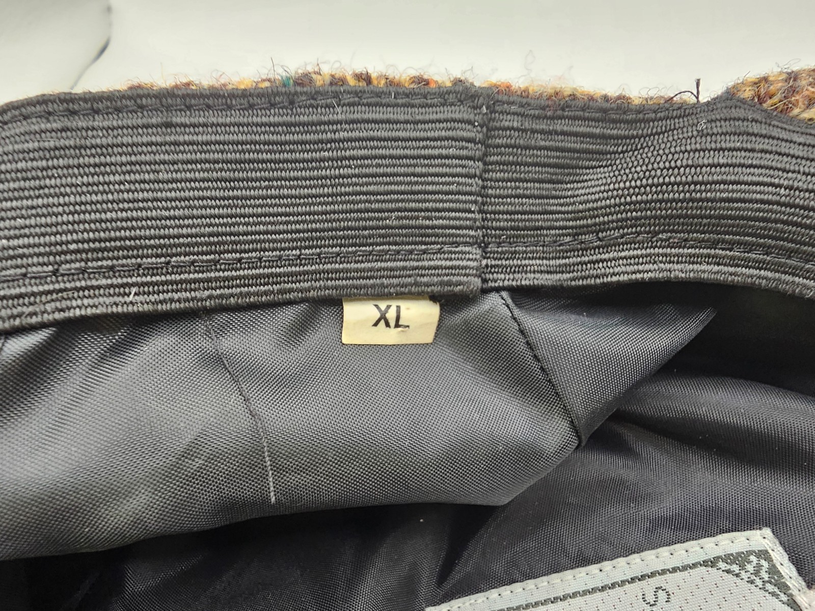 Harris Tweed Flat Cap Patchwork Brown Wool XL – B… - image 8