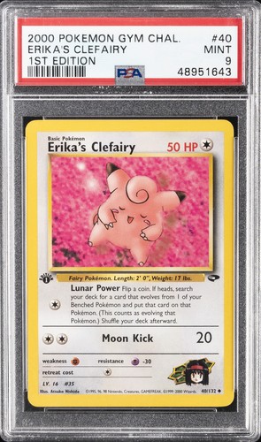 Erika's Clefairy (1st Edition) graded PSA 9 for sale on eBay