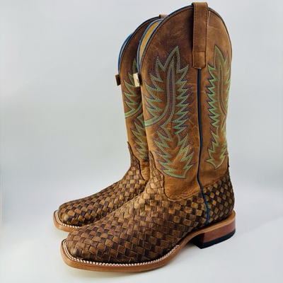 #ad Horse Power Unbeweavable Boots Men’s Size 10.5 EE Wide Toast Brown Leather $149.50