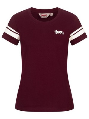 Lonsdale London T-Shirt Damen CORTON bordeaux Basics, Casual Wear, Streetwear