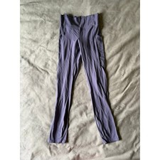 REI Co-op Womens High Waisted Active Leggings Pockets Purple Small Athleisure