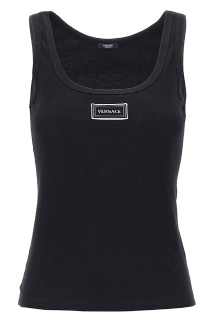VERSACE Black 90s Tankl Top New & Authentic