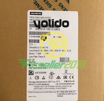 1 PC NEW Siemens Frequency Converter 6SL3210-1KE13-2AF2 UPS or FedEx us free tax
