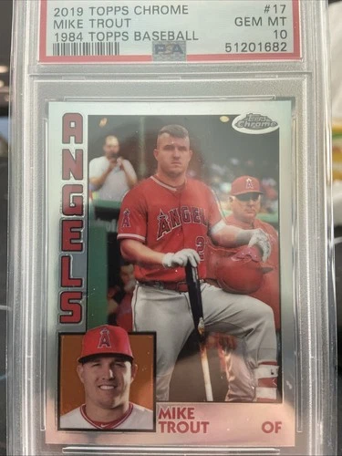 2019 Topps Chrome - 1984 Topps Mike Trout #84TC-17 Refractor