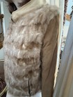 Real Pastel Mink paw Fur Luxury Coat Short Jacket Soft Brown Suede Sleeves 70’s — photo 3
