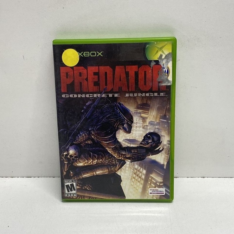 Predator Concrete Jungle Microsoft Xbox Original CIB Complete in Box Tested
