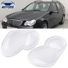 1 Paar Scheinwerferglas Glas Streuscheibe F&uuml;r Mercedes W203 C-Klasse 2001-2007