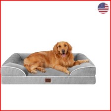 Large Orthopedic Dog Bed - Waterproof Memory Foam Comfort with Washable Cover