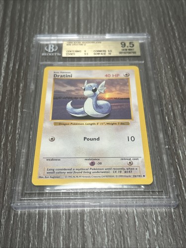 Dratini (Shadowless) graded BGS 9.5 for sale on eBay