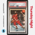 1954 Parkhurst Hockey Lucky Premium Back Keith Allen #47 PSA 5