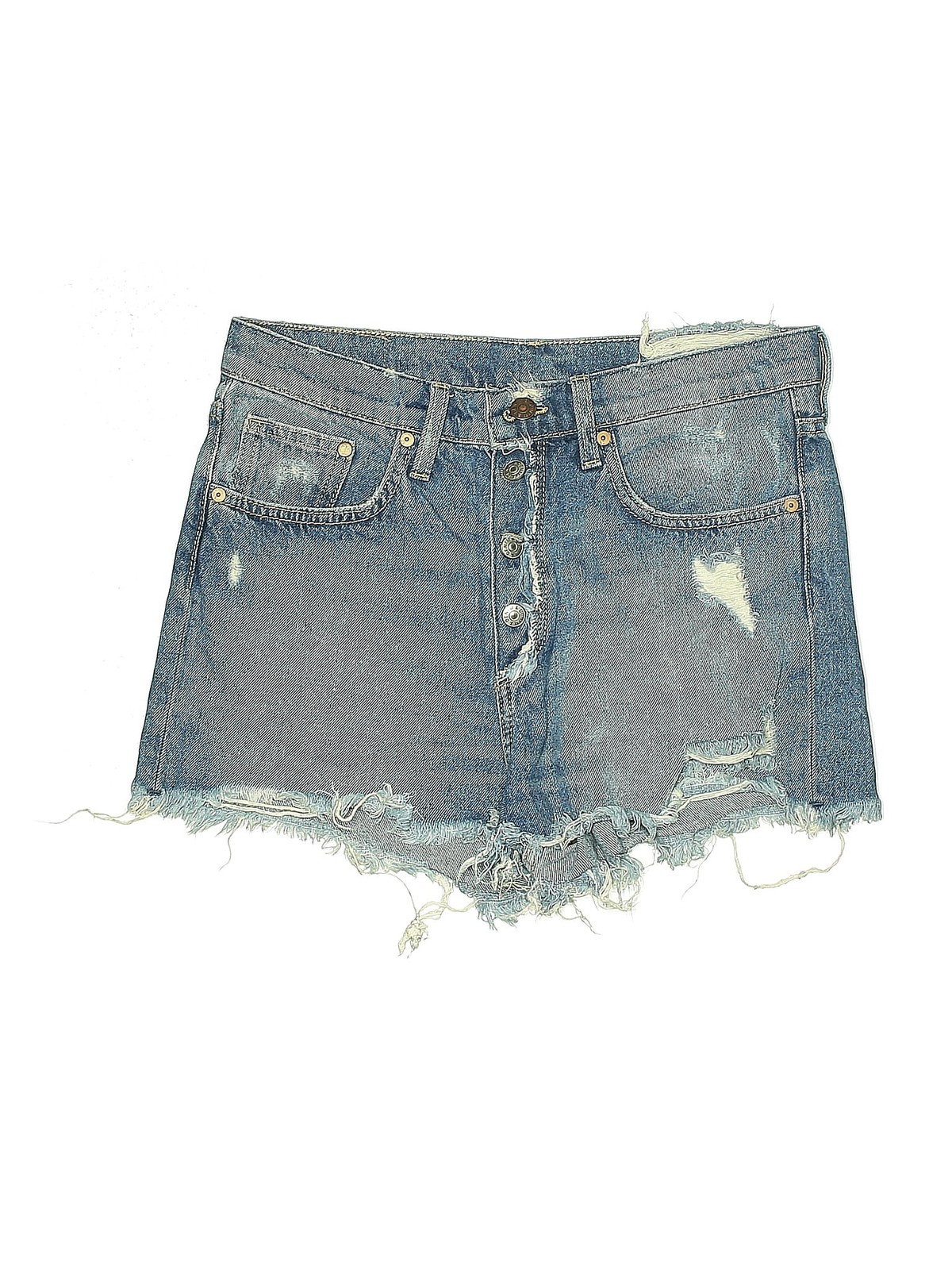 &Denim by H&M Women Blue Denim Shorts 6