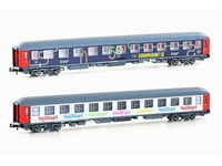 LS 98098N - Personenwagen Set Liegewagen Bvcmz SnäLltaget ÖBB Ep.Vi 2-Teilig