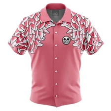 Doflamingo Pattern OPe Button Up Hawaiian Shirt