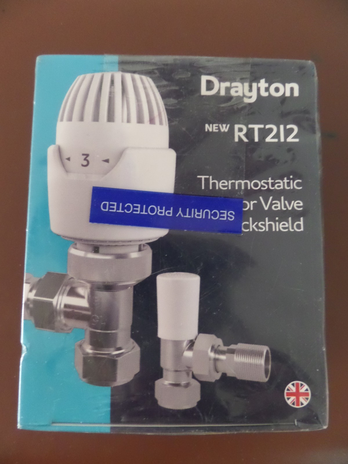 Drayton RT212 Thermostatic Radiator Valve 15mm With Lockshield  0809260 BNIB