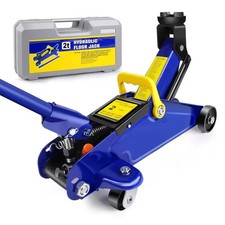 2 Ton Tonne Hydraulic Trolley Floor Jack With Plastic Storage Carry Case Car Van