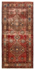 3'6" x 7'7" Vintage Hand Knotted Area Rug Traditional Oriental Wool Carpet