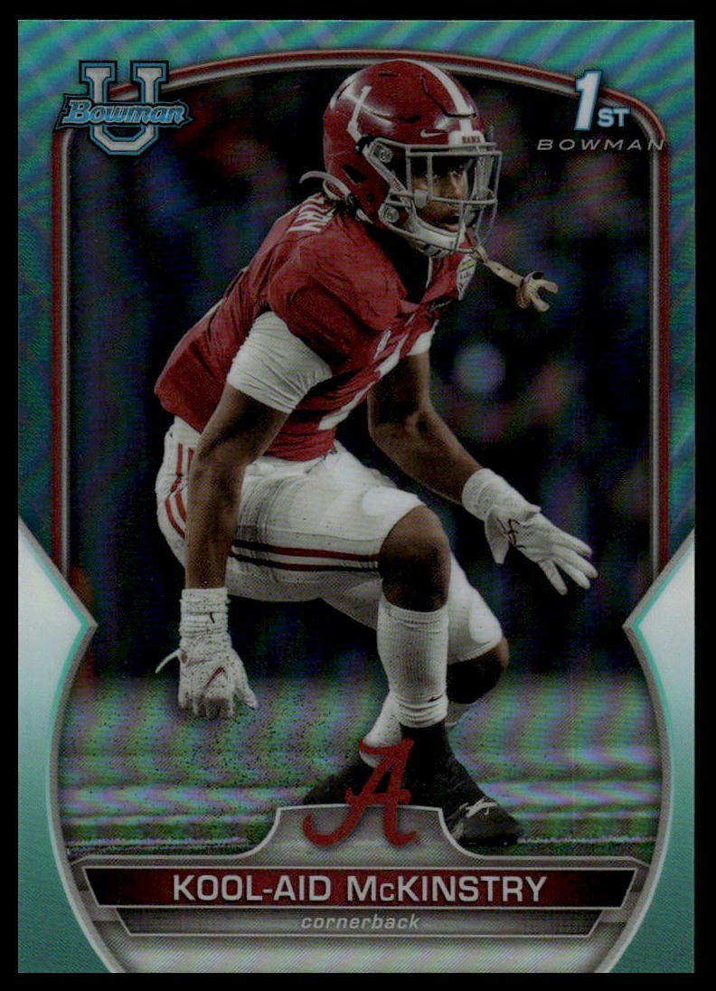 2022 Bowman University Chrome #14 Kool-Aid McKinstry Aqua Refractor #/299