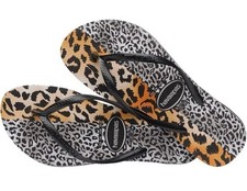 Havaianas Youth 13C/1Y Flip Flops Leopard Print Slim Mixed Print NWT