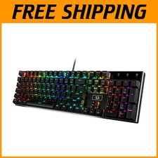 Hot-Swap RGB Mechanical Keyboard, Aluminum Base, Red Switch