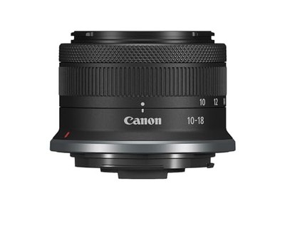 Canon RF-S10-18mm F4.5-6.3 is STM Ultra-Wide-Angle Zoom Lens, 6262C002, Black
