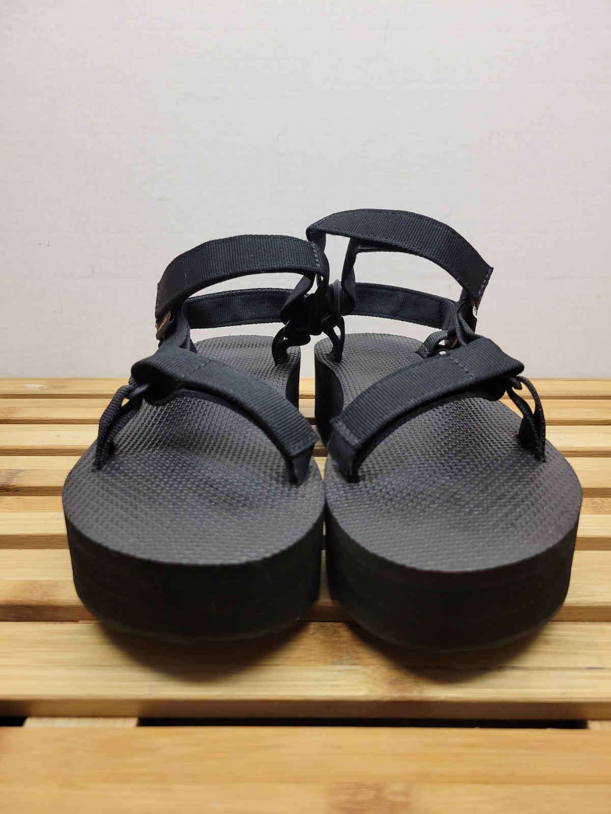 TEVA BLACK FLATFORM UNIVERSAL 2" PLATFORM SANDALS… - image 4
