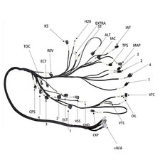 Engine Wire Harness Kit For Honda Civic Eg Ek Crx Ef K-swap Conversion