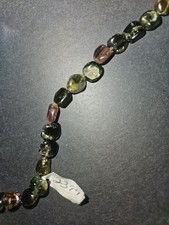Natural Genuine Multi Color Tourmaline Flat Beads Size 4-6mm 15.5" Strand