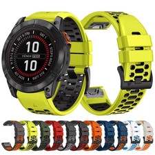 22mm 26mm Sports Silicone Band For Garmin Watch Instinct 2X Solar Fenix 8 5X 7X