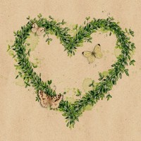 20 Servietten Aus Recycling-Papier Green Dream GrüNes BläTterherz Liebe 33X33Cm