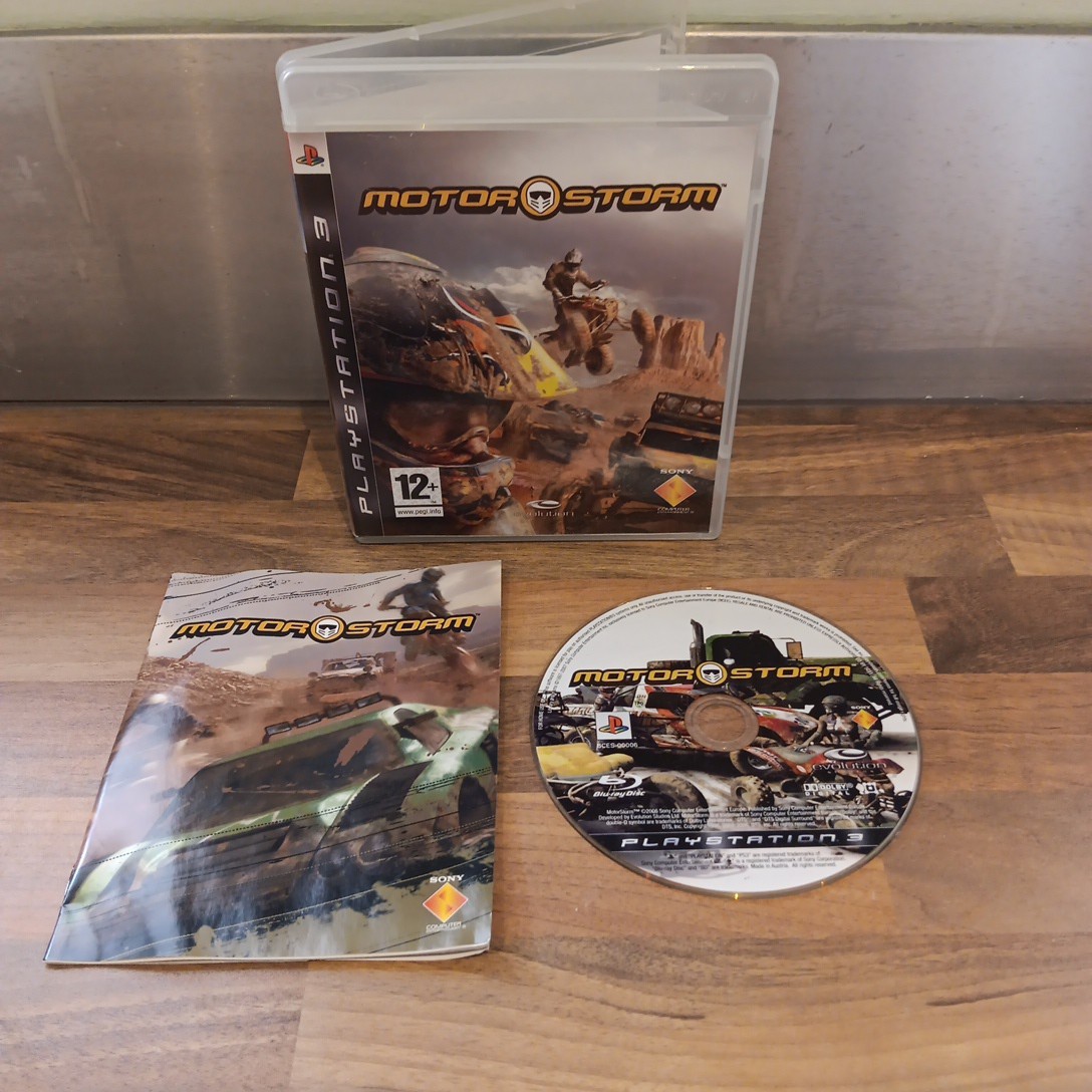 MotorStorm Sony PlayStation 3 PS3 Complete Game With Manual