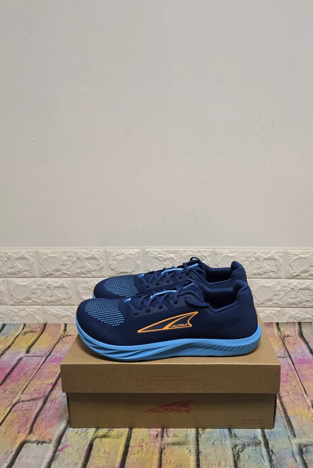 Zapatos para correr de carretera Altra Escalante 4 Reino Unido 8 para hombre PVP £ 125 azul marino