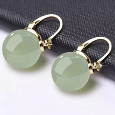 Earrings Temperament Personality Jade Earrings Earrings Anti Allergic