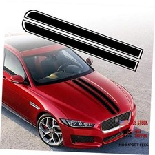 50.8"x 9.5" Car Hood Stripe Sticker Auto Racing Body Side Stripe Decal Black