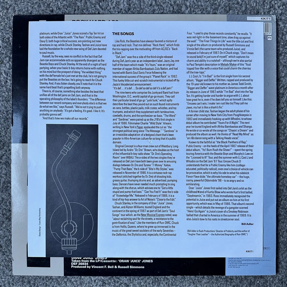 Various - Kick It! The Def Jam Sampler Volume One Original Vinyl Release 1987 - Image 4 of 4