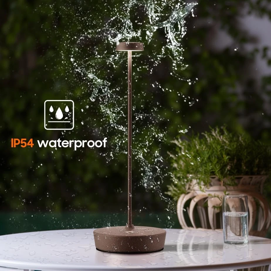 2 Pack Cordless LED Table Lamps Rechargeable Dimmable Touch Control Indoor Outdo - Image 2 of 4