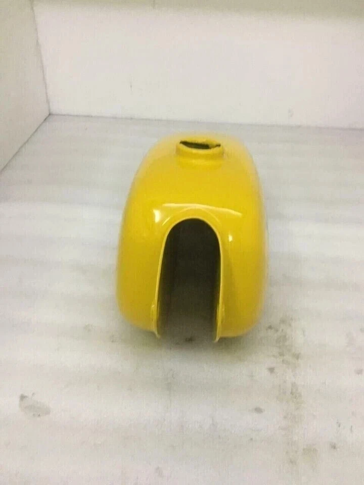 HUSQVARNA 1974 CR 250 WR 250 Mag Steel Chrome & Yellow Paint Fuel Petrol Tank Foto 2 de 4