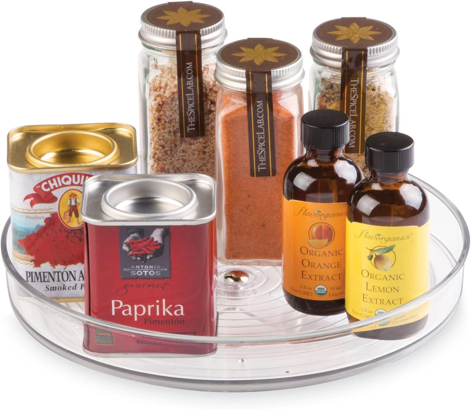 iDesign Organizer Cucina Girevole Piccolo: Portaspezie 23cm BPA Free